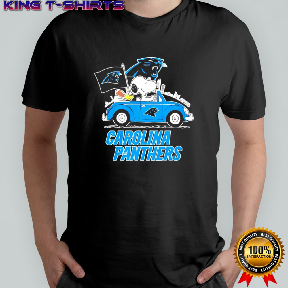 Peanuts x Carolina Panthers Welcome To The Pound driving car shirt