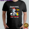 Personalized Christmas Softball Smashing Through The Snow Shirt