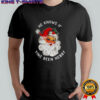 Pittsburgh Christmas Santa he knows if Yinz Are Nebby shirt
