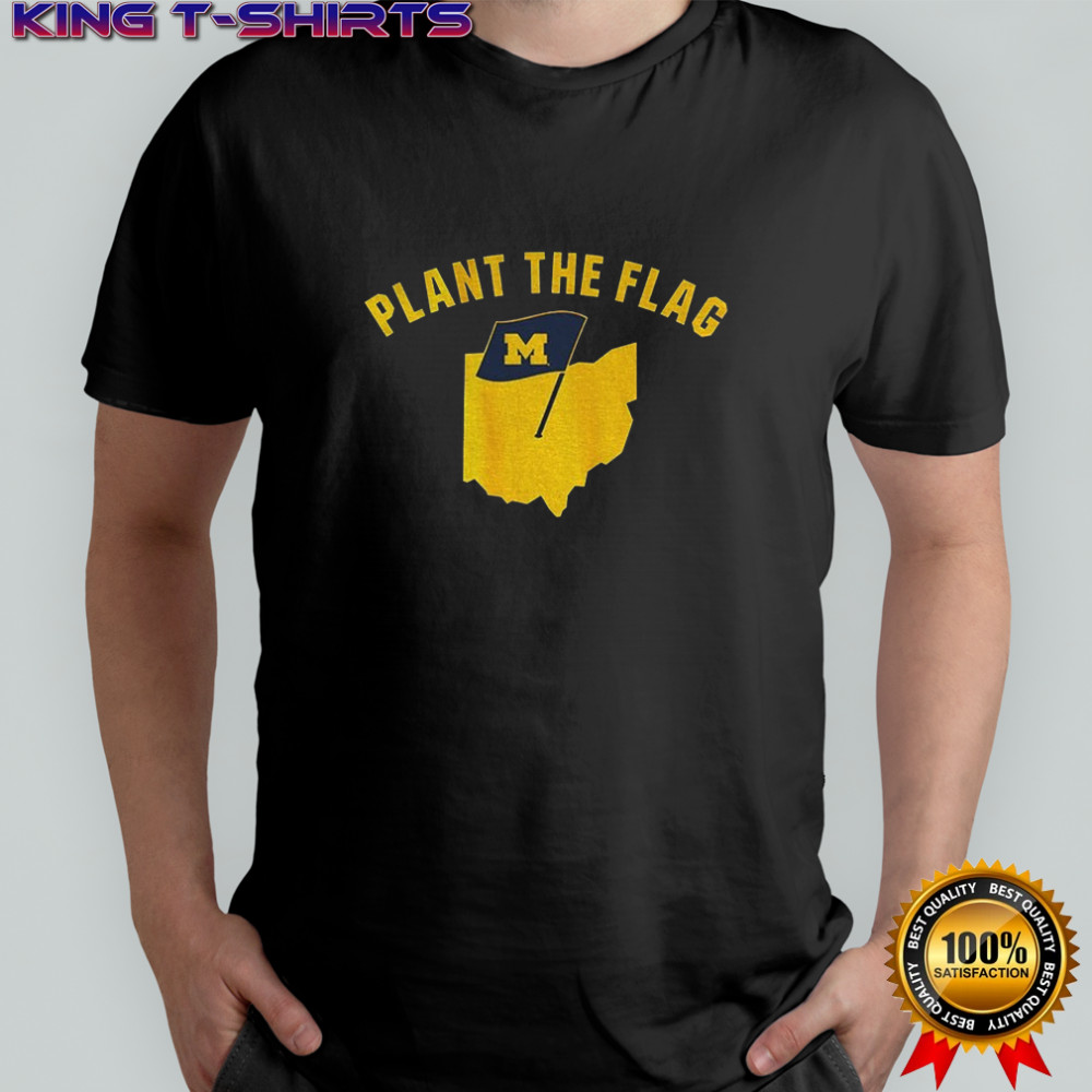 Plant The Flag Michigan Wolverines Football Map 2025 shirt