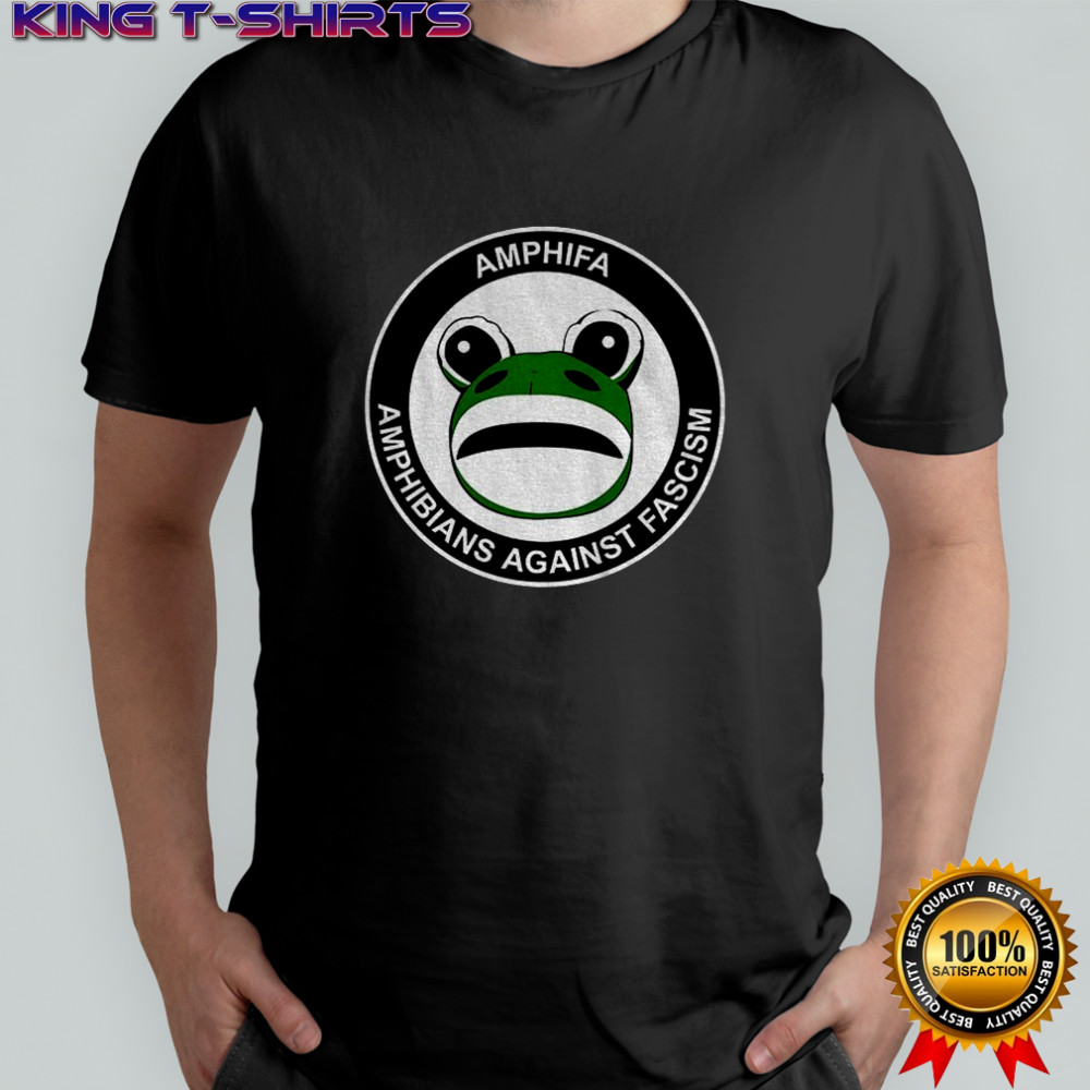 Portland frog Amphifa Amphibians Against Fascism political shirt