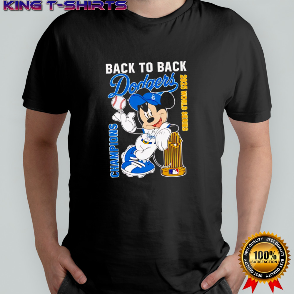 Premium Mickey x Dodgers 2025 World Series Champions shirt