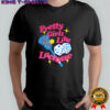 Pretty girls like field lacrosse bat ball and dice shirt