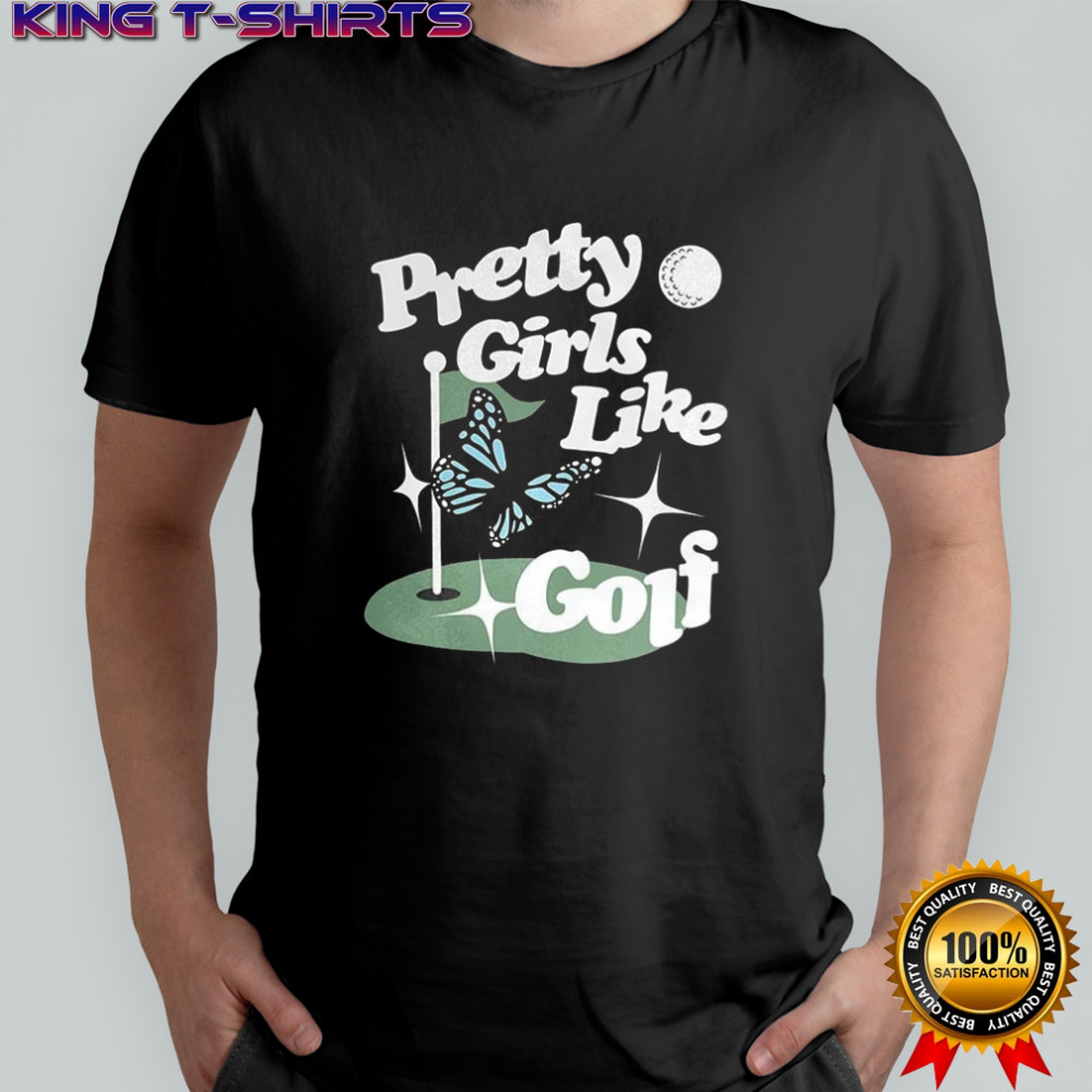 Pretty girls like golf butterfly shirt