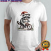 Professional Food Thief Raccon santa hat Biking shirt