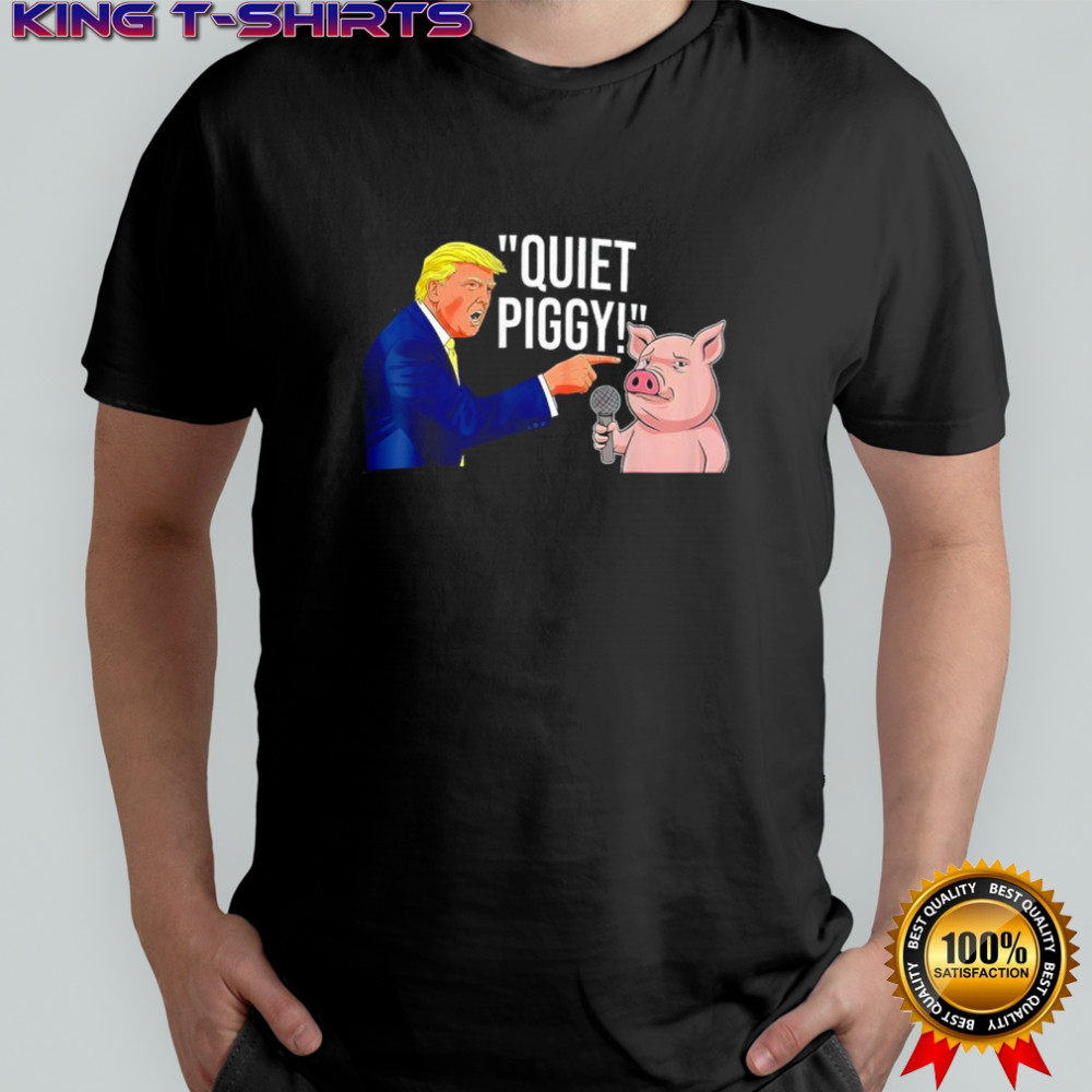 Quiet Piggy Trump Aesthetic Animal Lovers shirt
