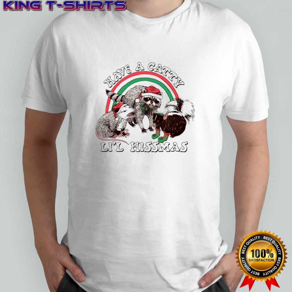 Raccoon have a catty li’l hissmas Christmas shirt