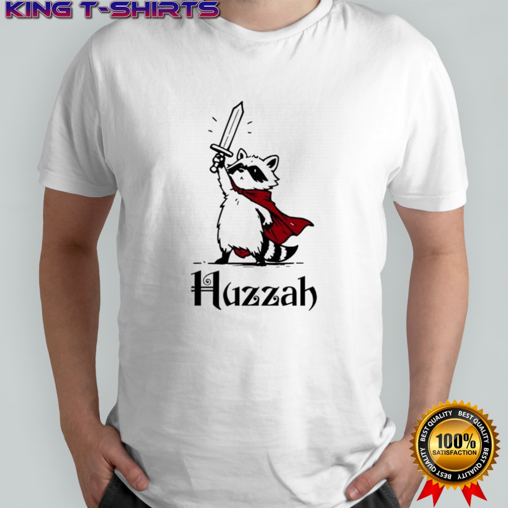 Raccoon Warrior Huzzah shirt