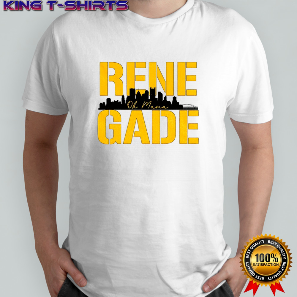 Rene Gade Oh Mama Aaron Rodgers Pittsburgh Steelers Football City Skyline NFL shirt