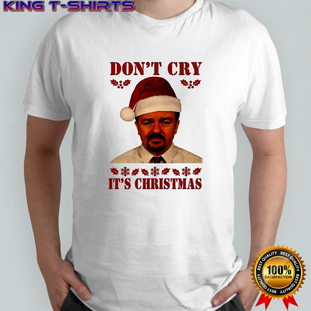 Ricky Gervais The Office Don’t cry it’s Christmas shirt