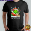Santa Christmas Grinch New Orleans Saints holding helmet football shirt