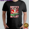 Santa Claus DJ cartoon Santa’s Setlist Merry Christmas shirt