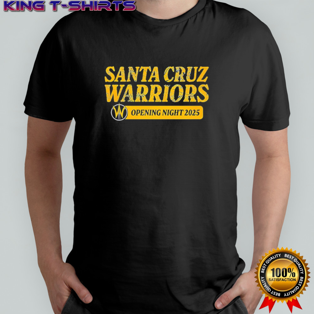 Santa Cruz Warriors’ 2025 Opening Night logo shirt