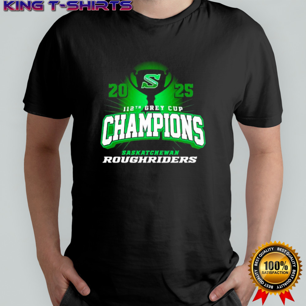 Saskatchewan Roughriders 2025 112th Grey Cup Champions shirt