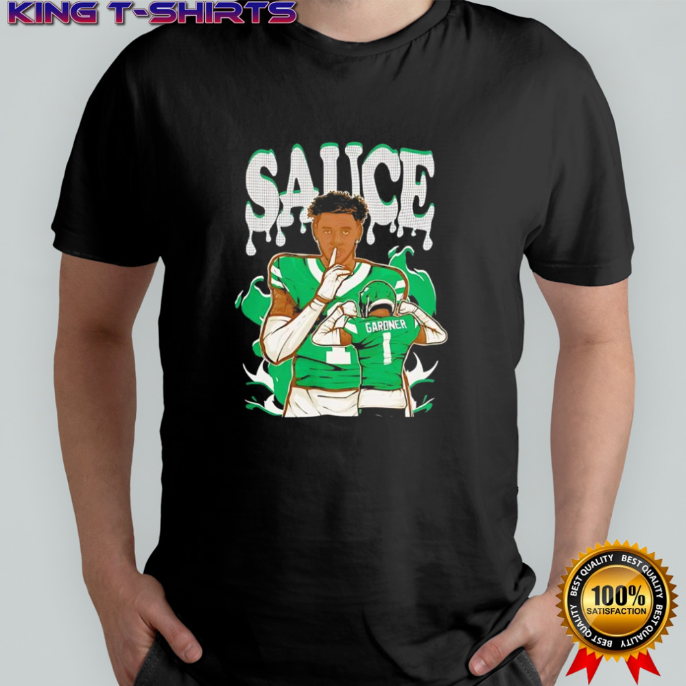 Sauce Gardner Cartoon New York Football graphic shirt