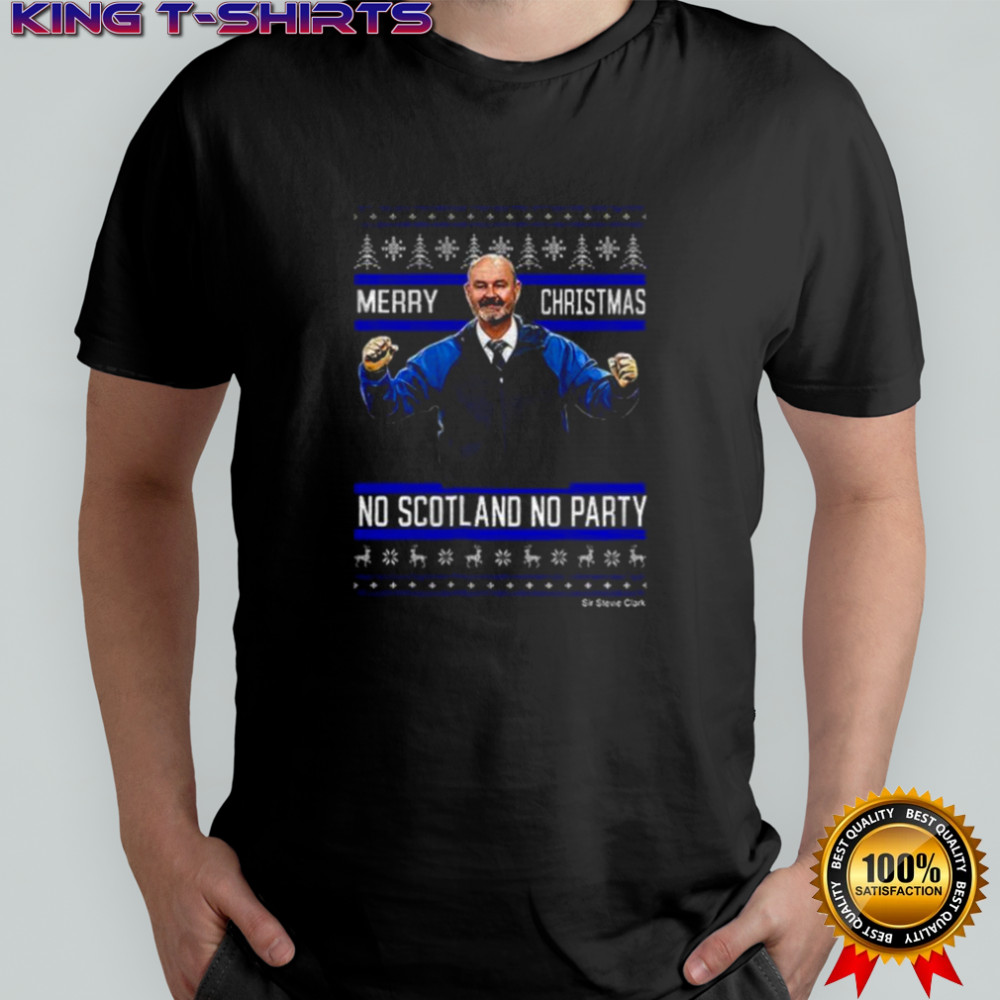 Scotland Clark Merry Christmas no Scotland no party shirt