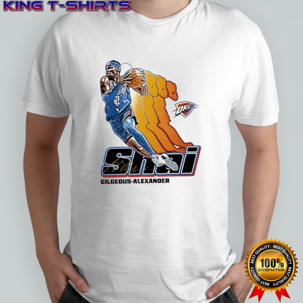 Shai Gilgeous-Alexander Oklahoma City Thunder Signature 2 Retro Vibe Graphic shirt