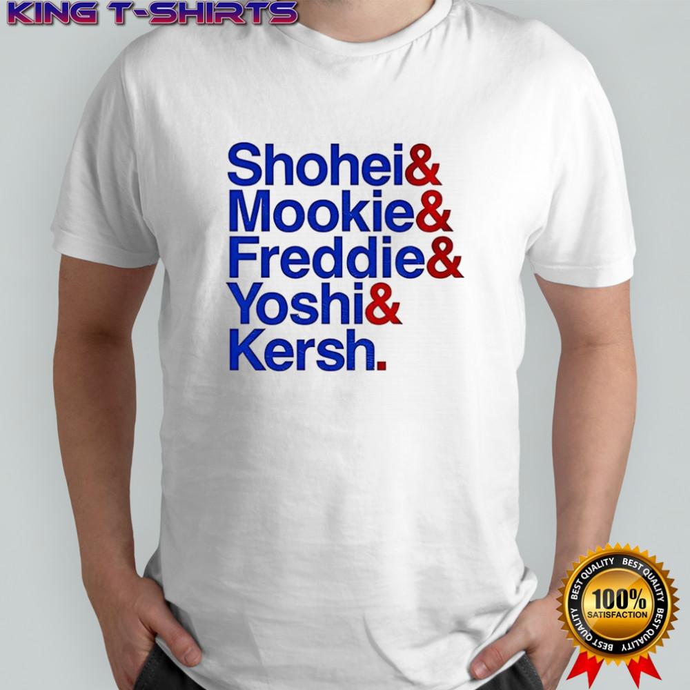 Shohei Mookie Freddie Yoshi and Kersh shirt