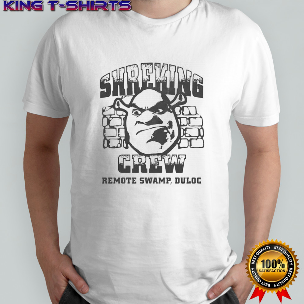 Shrek Shreking Crew Remote Swamp Duloc shirt
