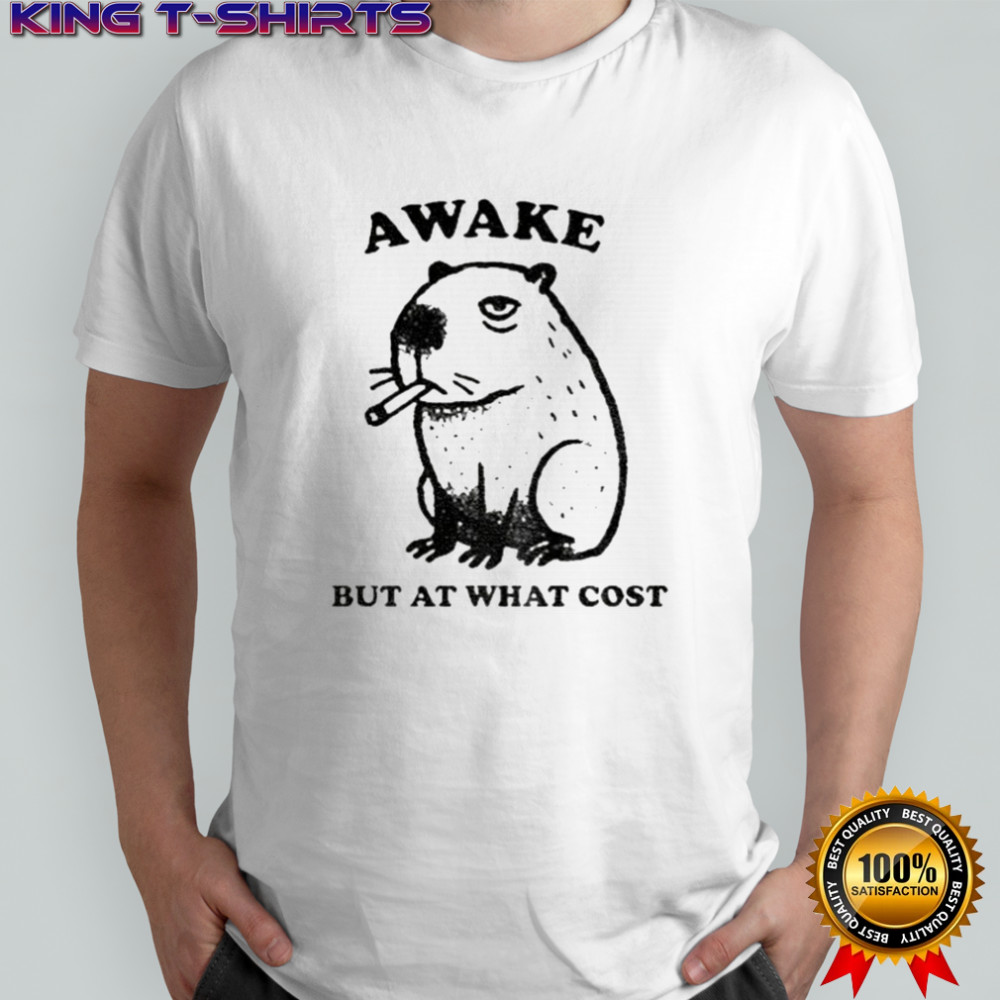 Smoking capybara waffle but at what cost shirt