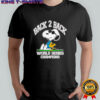 Snoopy and Woodstock Back 2 Back World Series Champions shirt