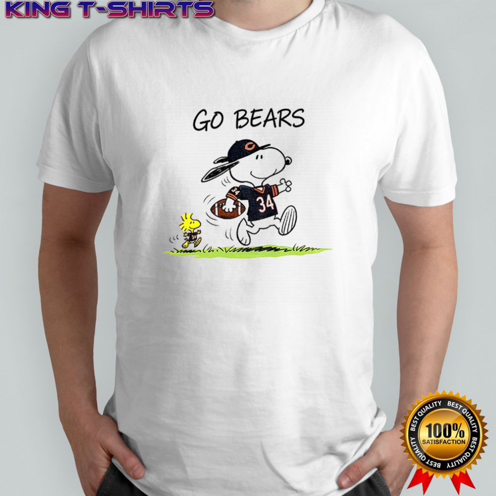 Snoopy and Woodstock Go Bears Chicago Bears Football cartoon shirt