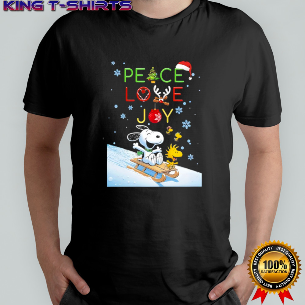 Snoopy and Woodstock Peace Love Joy shirt