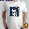 Snoopy wearing Los Angeles Dodgers jersey vintage shirt