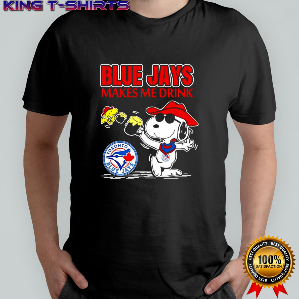 Snoopy Woodstock cowboys Toronto Blue Jays Makes Me Drink shirt