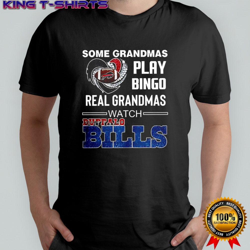 Some grandmas play bingo real grandmas watch Buffalo Bills game diamond heart