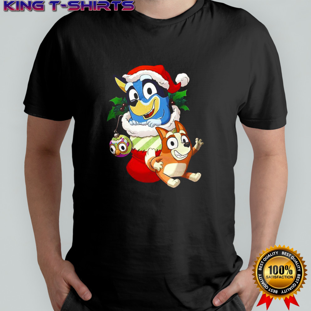 Stocking stuffer Bluey and Bingo cartoon shirt