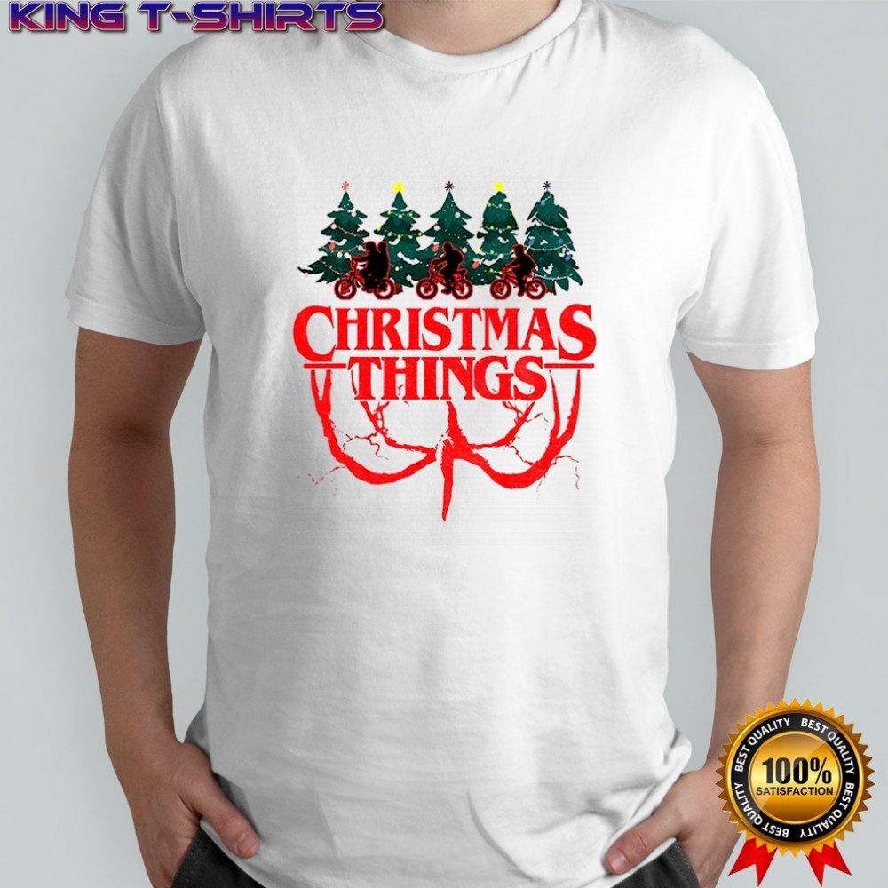 Stranger Things Christmas Things Merry Christmas shirt