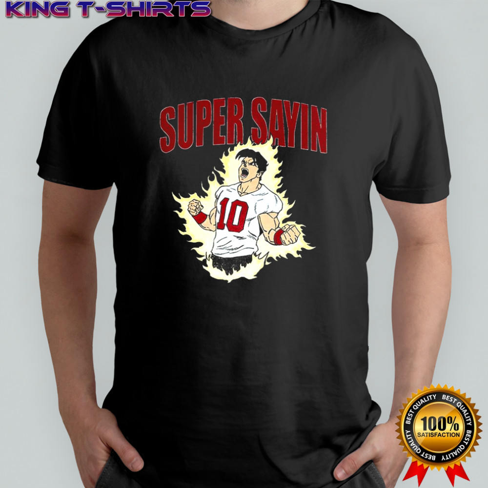 Super Saiyan player number 10 cartoon shirt