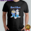 Tasmanian Devil Taz and Bugs Bunny wearing Dodgers Back 2 Back champions pose shirt