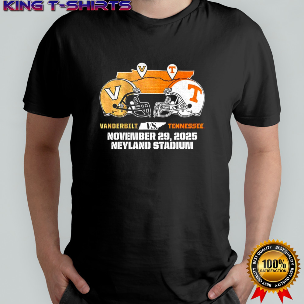 Tennessee Volunteers vs Vanderbilt Commodores November 29 2025 Neyland Stadium football shirt