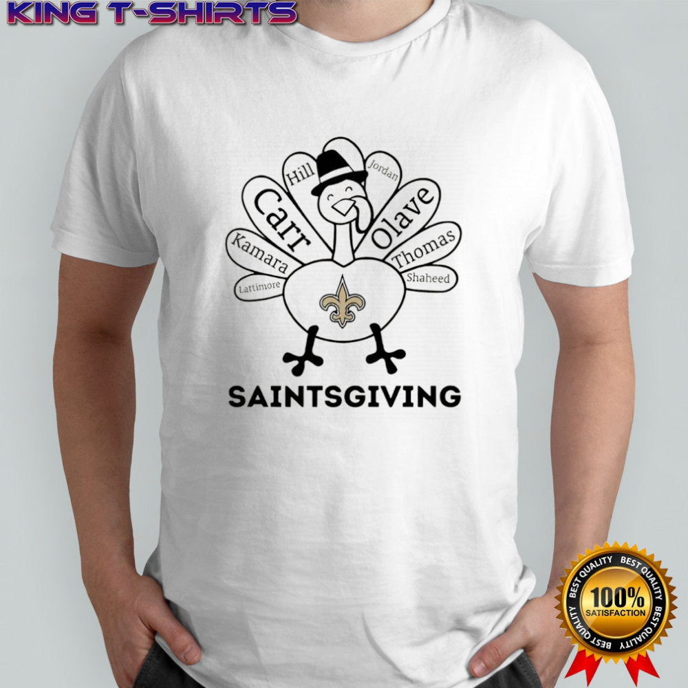 Thanksgiving with New Orleans Saints Heroes shirt