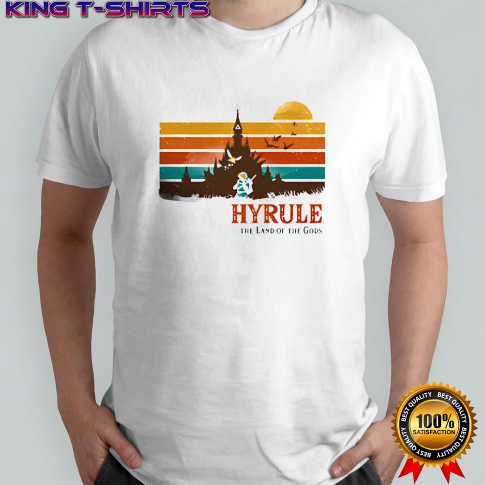 The Land of Gods Hyrule retro graphic shirt
