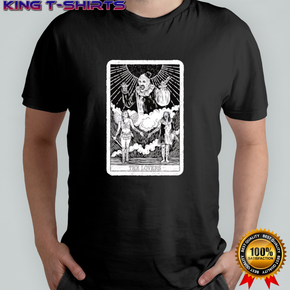 The Lovers Art the Clown Terrifier graphic shirt