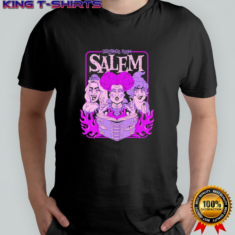 The Sanderson Sisters Winifred Mary Sarah greetings from Salem shirt
