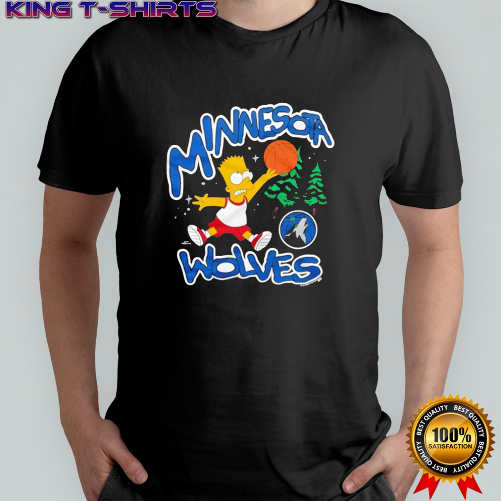 The Simpsons Bart x Minnesota Timberwolves shirt