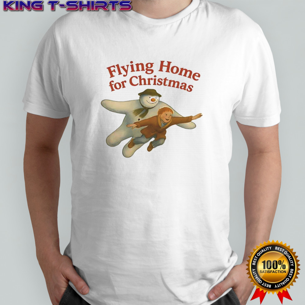 The Snowman Flying Home for Christmas shirt