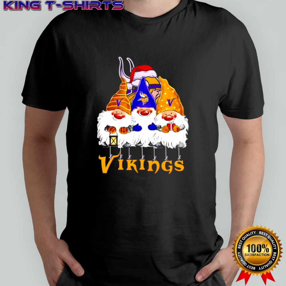 Three Gnomes Christmas Minnesota Vikings shirt