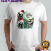 Three raccoons with the lamp string under moon Christmas shirt