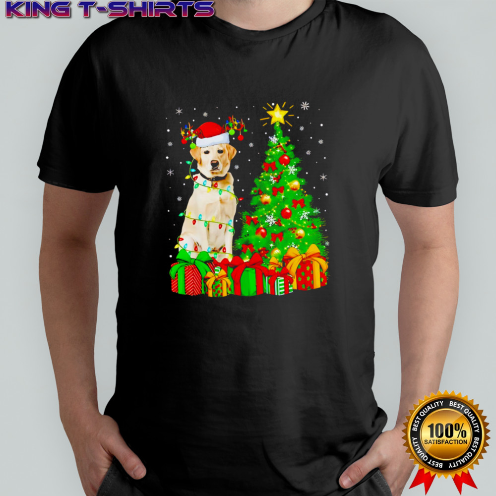 Top Xmas Holiday Santa Labrador Retriever Dog Christmas shirt