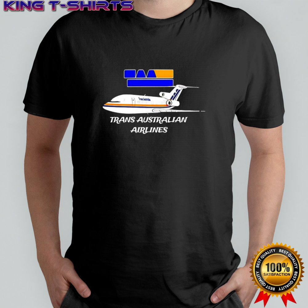 Trans Australian Airlines logo and plane shirt