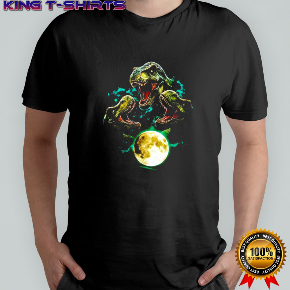 TRex Jurassic Dinosaur Moon Shirt