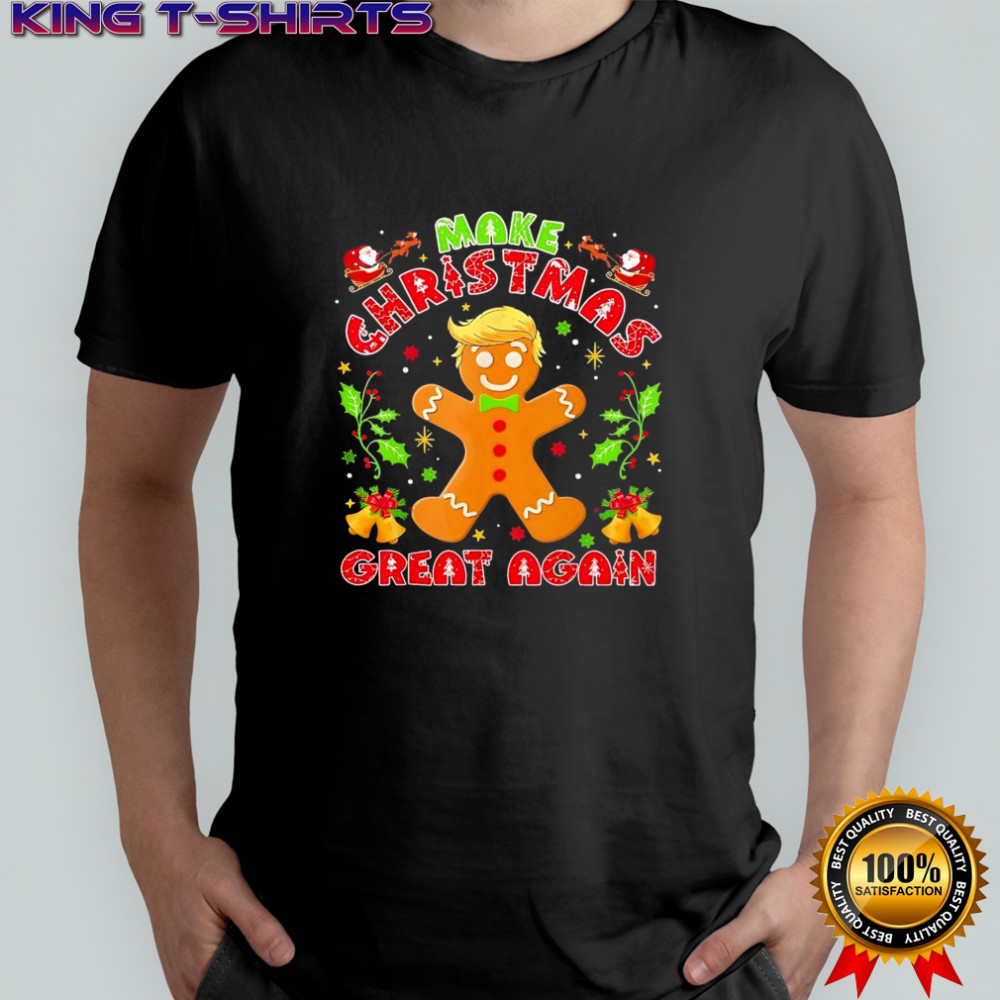 Trump Gingerbread Make Christmas Great Again shirt