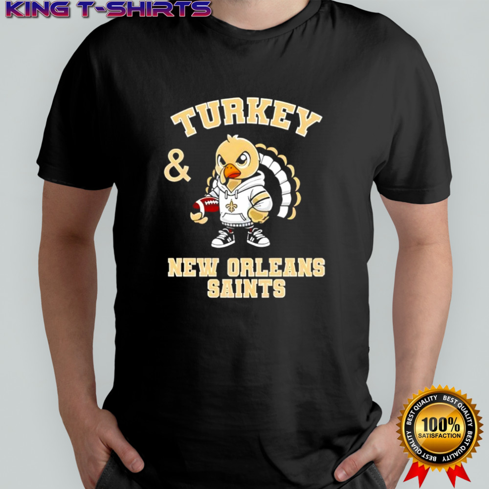 Turkey & New Orleans Saints Thanksgiving shirt