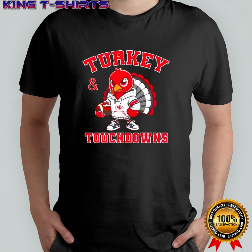 Turkey & Touchdowns Kansas City Chiefs Thanksgiving shirt