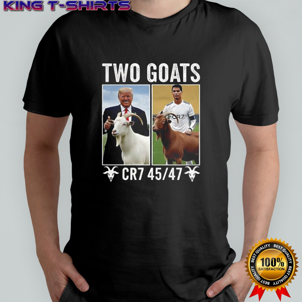 Two Goats Donald Trump and Cristiano Ronaldo 45 47 shirt